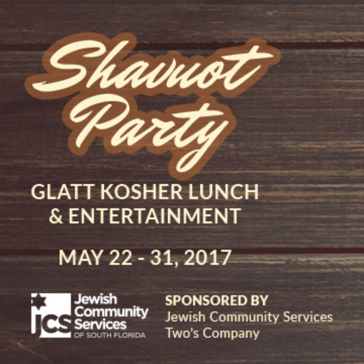 Twos-Company-Shavuot-Party